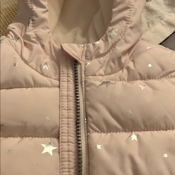 Old navy star silver pink frost free jacket 12-18M - Picture 5 of 6